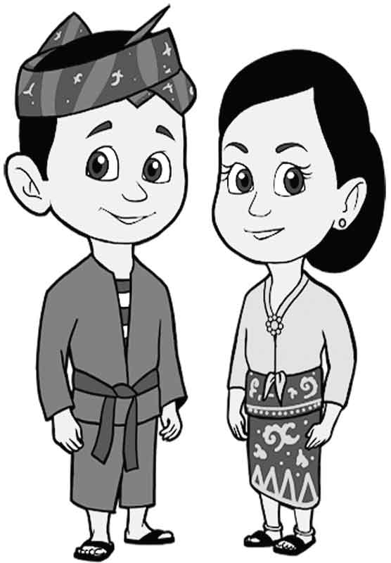 Detail Gambar Baju Adat Jawa Hitam Putih Nomer 2