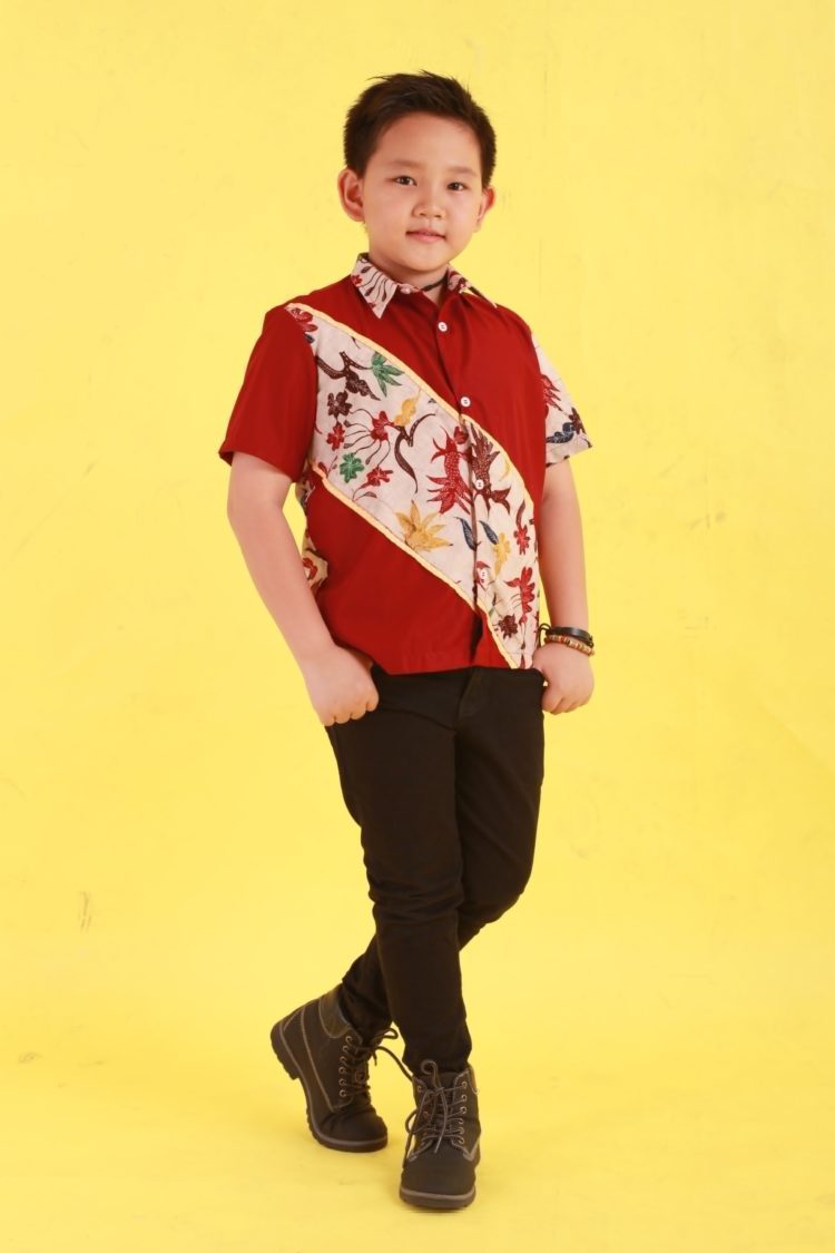 Detail Gambar Baju Anak Kombinasi Batik Nomer 38