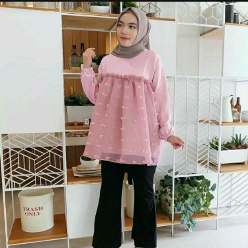 Detail Gambar Baju Atasan Lengan Panjang Modis Nomer 10