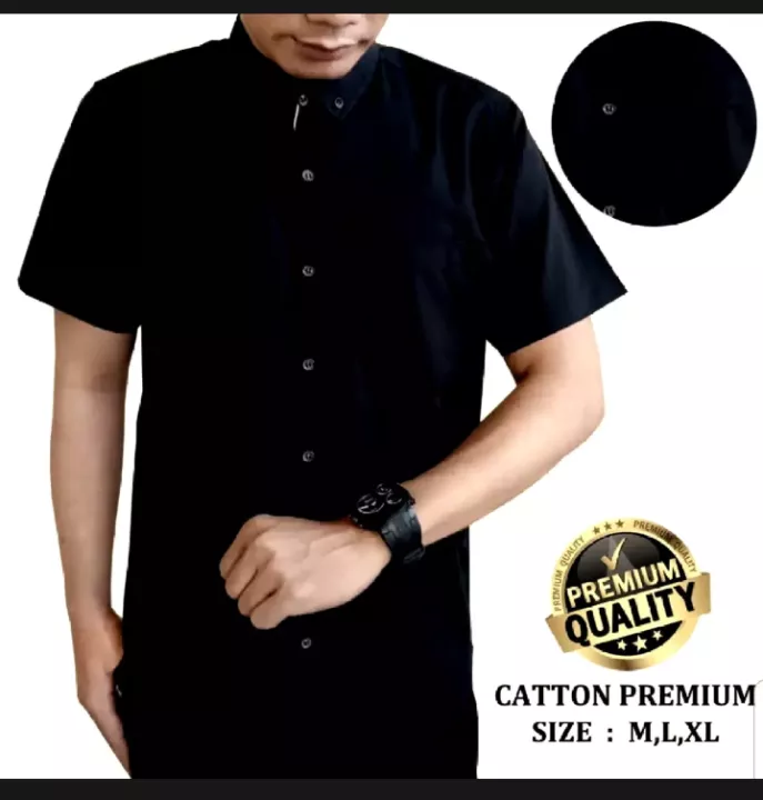 Detail Gambar Baju Atasan Pria Warna Hitam Nomer 8