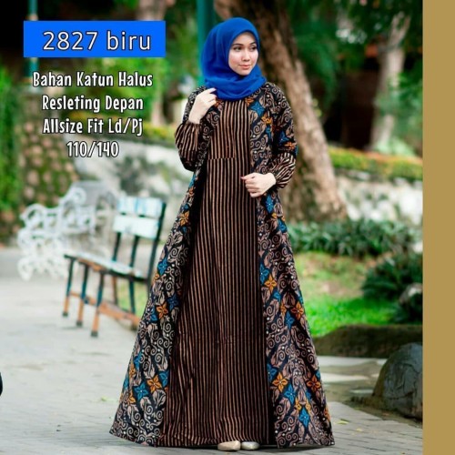 Detail Gambar Baju Batik Gamis Nomer 53