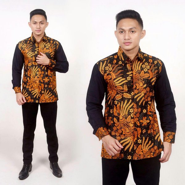 Detail Gambar Baju Batik Kombinasi Polos Nomer 25