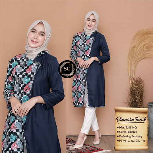 Detail Gambar Baju Batik Lengan Panjang Wanita Nomer 25