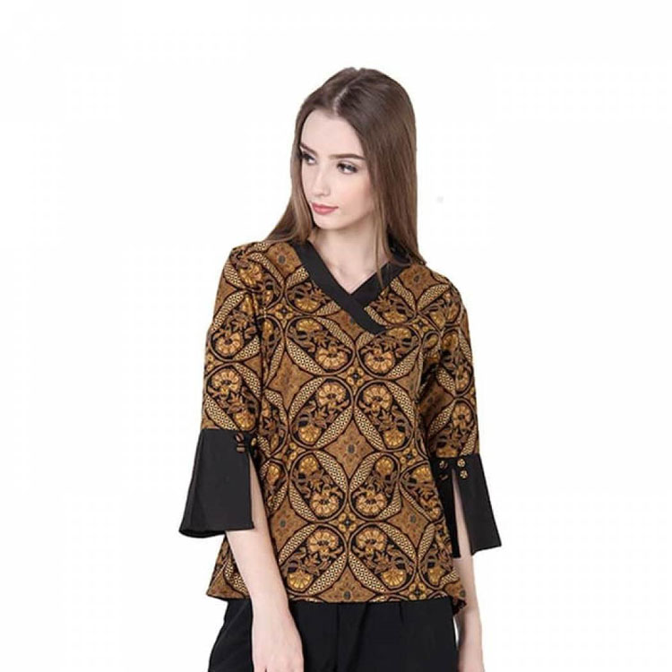 Detail Gambar Baju Batik Setengah Lengan Nomer 6