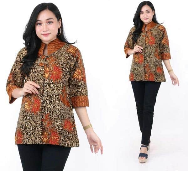 Detail Gambar Baju Batik Setengah Lengan Nomer 56