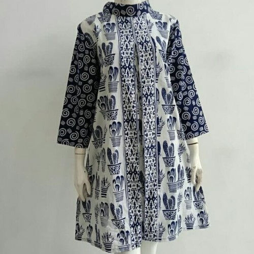 Detail Gambar Baju Batik Wanita Resmi Nomer 20