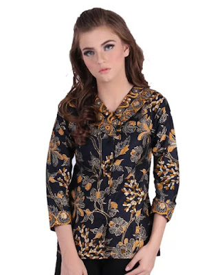 Detail Gambar Baju Batik Wanita Resmi Nomer 42