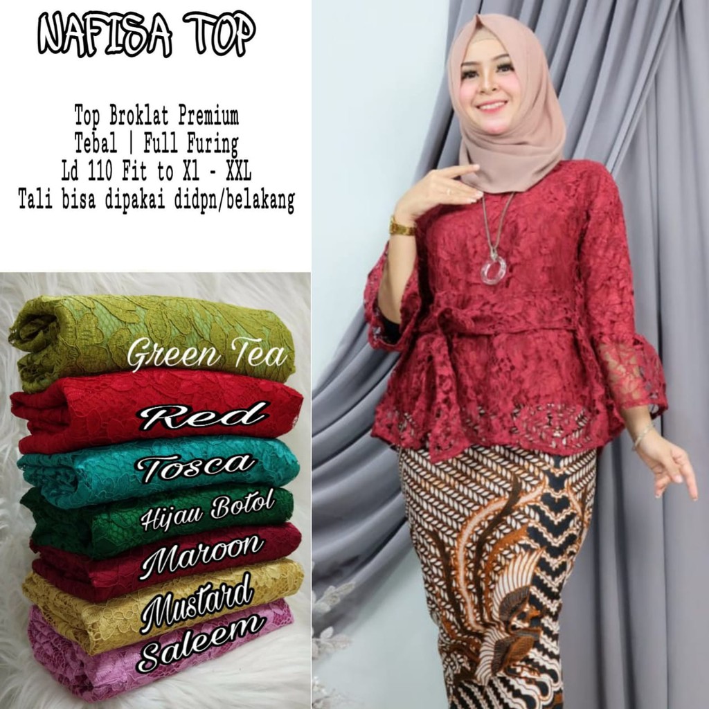 Detail Gambar Baju Brokat Atasan Nomer 20