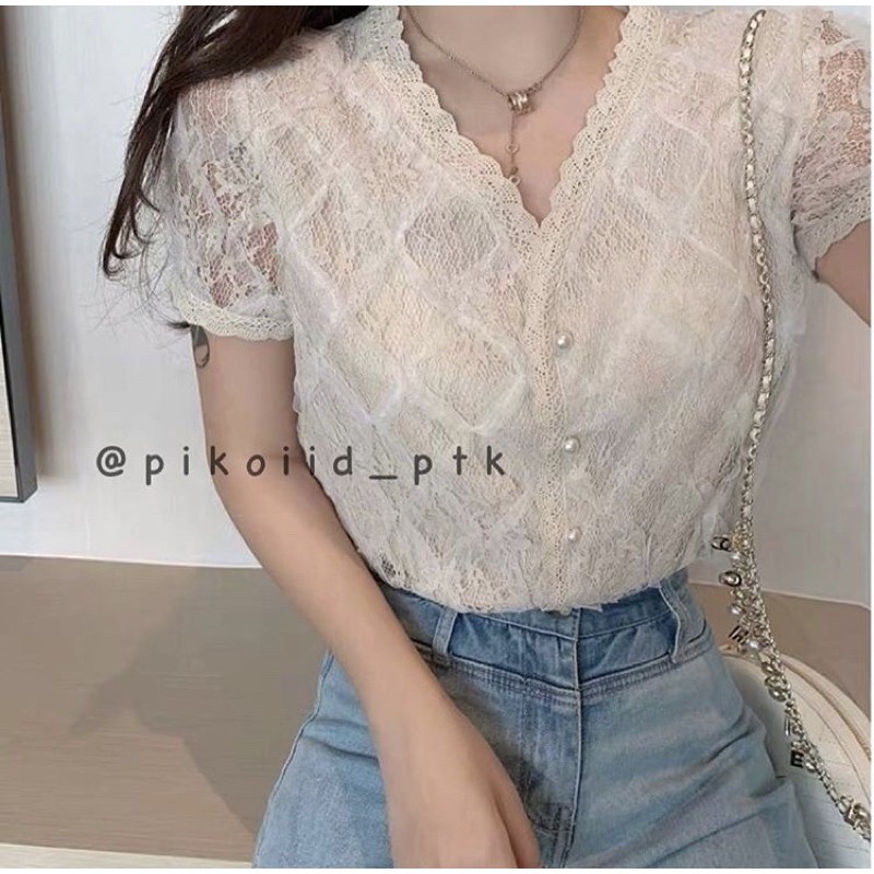 Detail Gambar Baju Brokat Atasan Nomer 34