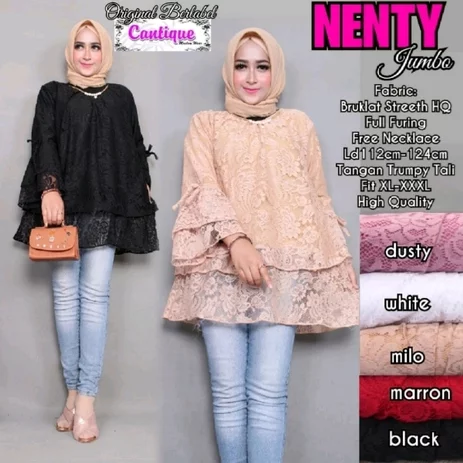 Detail Gambar Baju Brokat Atasan Nomer 44