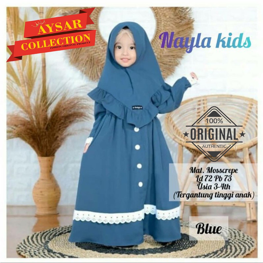 Detail Gambar Baju Gamis Anak Nomer 13