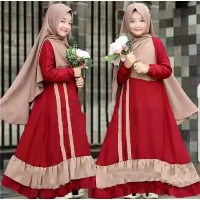 Detail Gambar Baju Gamis Anak Nomer 16
