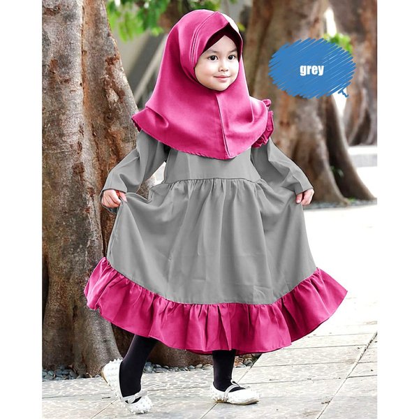 Detail Gambar Baju Gamis Anak Nomer 21