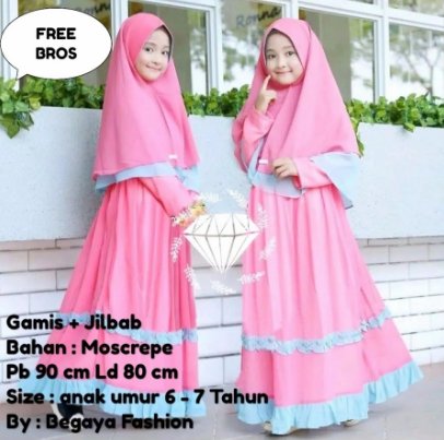 Detail Gambar Baju Gamis Anak Nomer 23