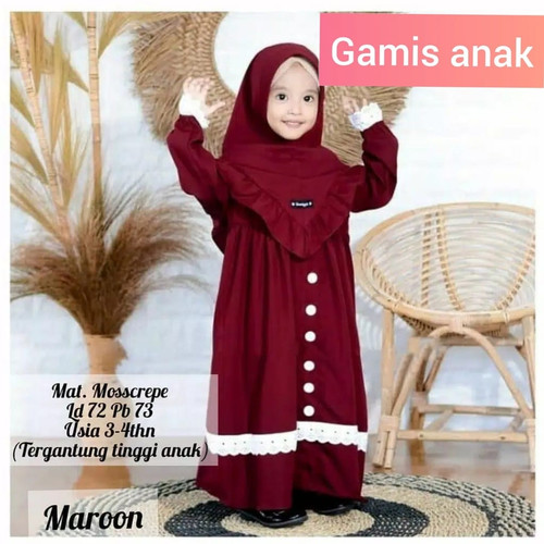 Detail Gambar Baju Gamis Anak Nomer 27