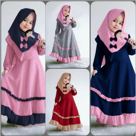 Detail Gambar Baju Gamis Anak Nomer 4