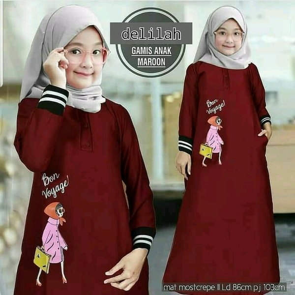 Detail Gambar Baju Gamis Anak Nomer 30