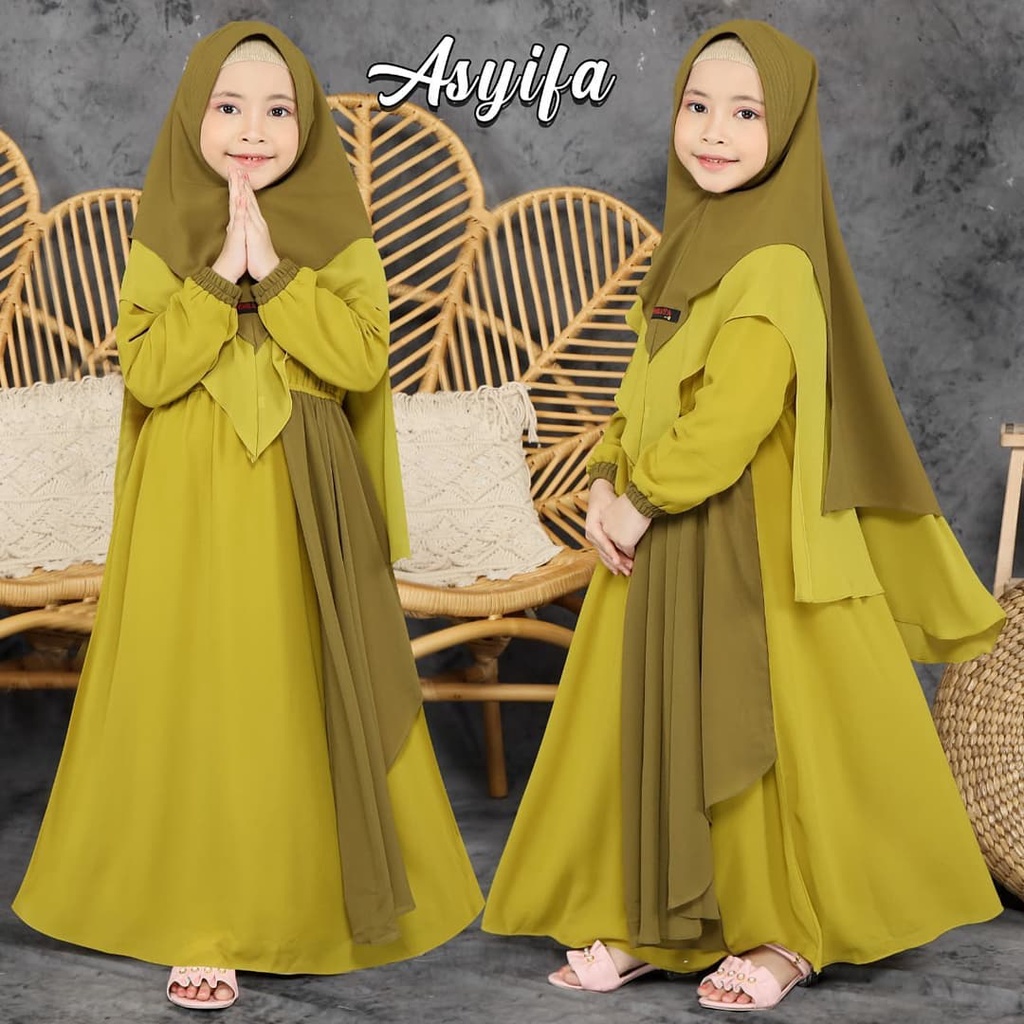Detail Gambar Baju Gamis Anak Nomer 40