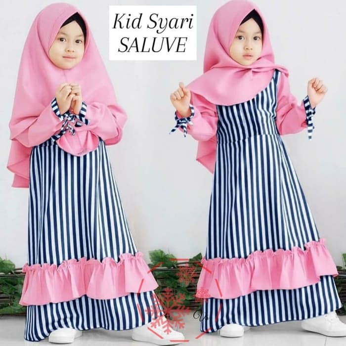 Detail Gambar Baju Gamis Anak Nomer 6