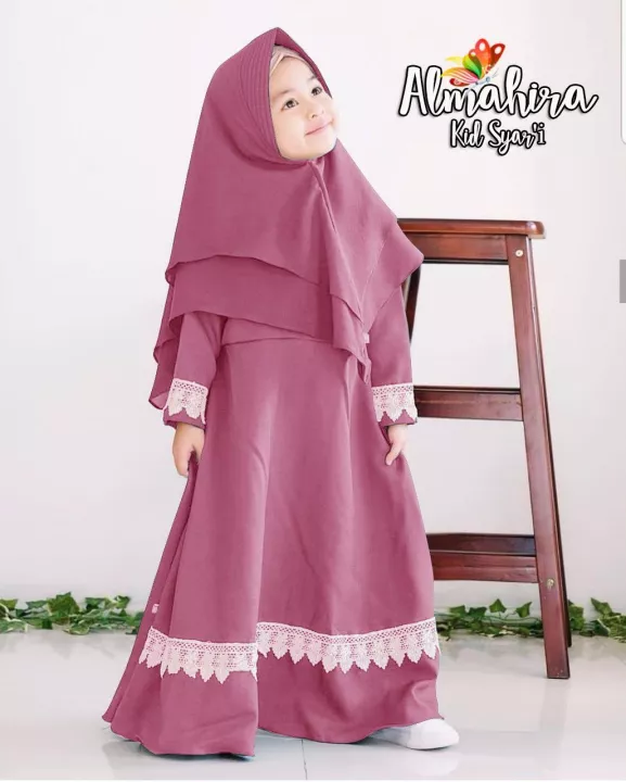 Detail Gambar Baju Gamis Anak Nomer 7