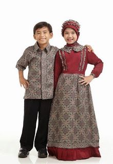 Detail Gambar Baju Gamis Anak Kombinasi Batik Nomer 29