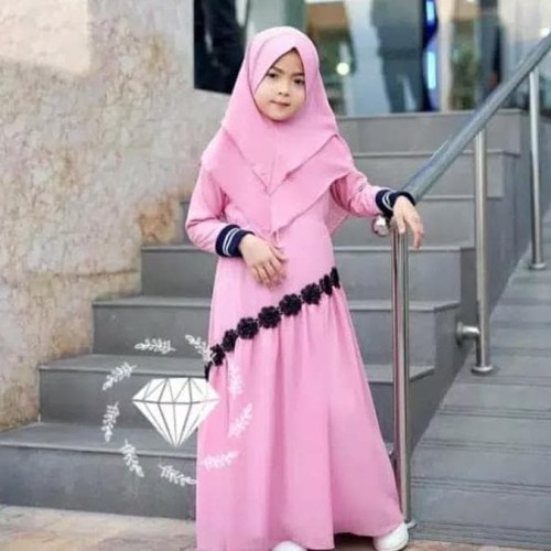 Detail Gambar Baju Gamis Anak Perempuan Nomer 35