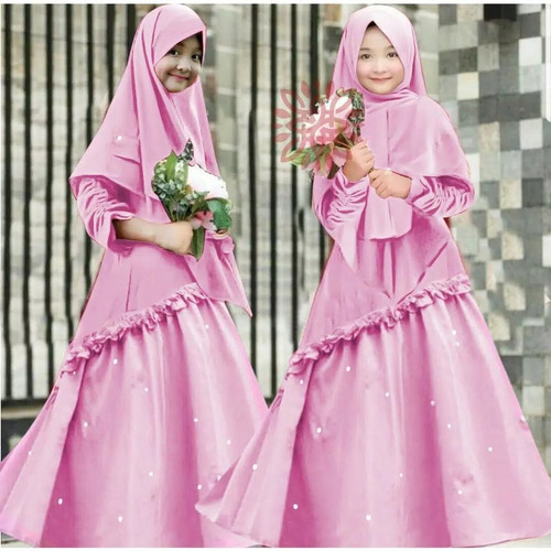 Detail Gambar Baju Gamis Anak Perempuan Nomer 41