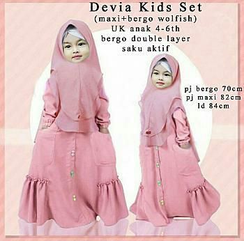 Detail Gambar Baju Gamis Anak Perempuan Nomer 55