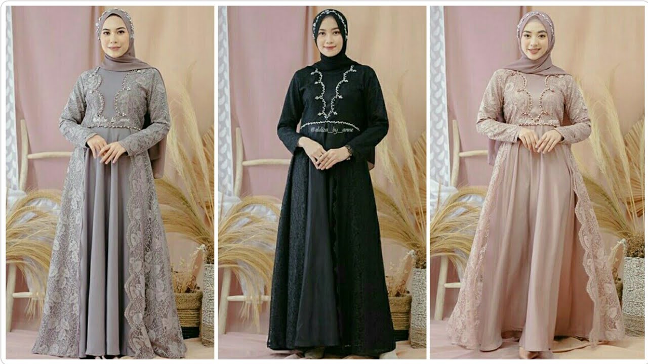 Detail Gambar Baju Gamis Brokat Nomer 12