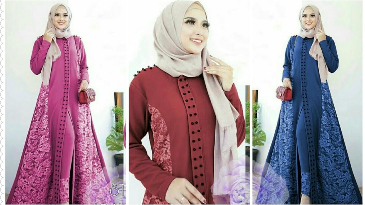 Detail Gambar Baju Gamis Brokat 2019 Nomer 47