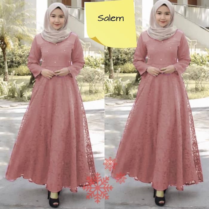 Download Gambar Baju Gamis Brokat Nomer 5