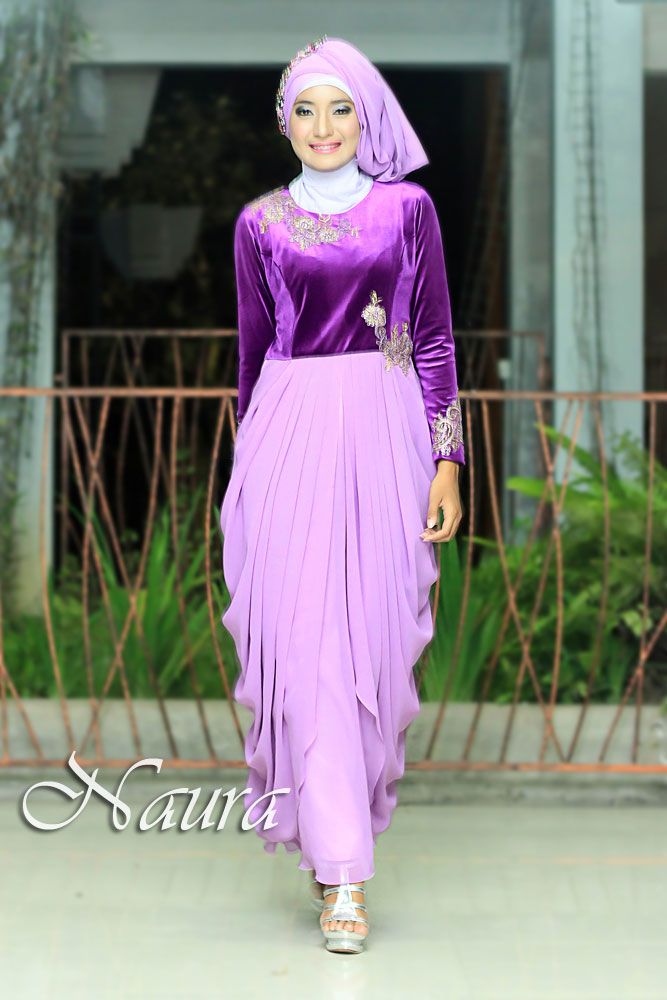 Detail Gambar Baju Gamis Pesta 2017 Nomer 11