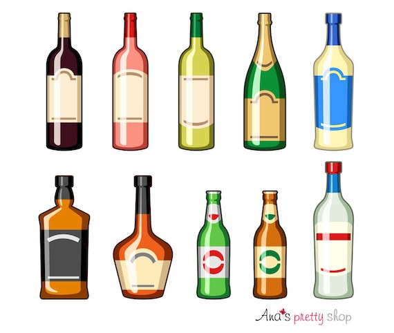 Detail Alkohol Flasche Zeichnung Nomer 9