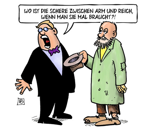 Detail Arm Und Reich Karikatur Nomer 2