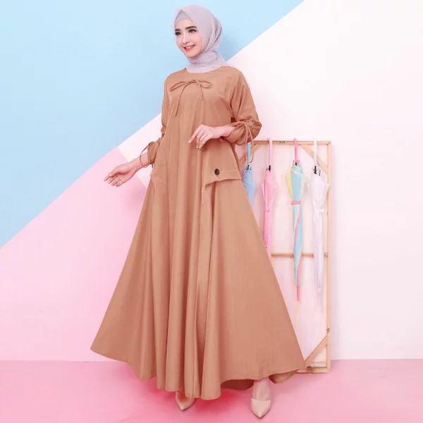 Detail Gambar Baju Gamis Polos Nomer 9