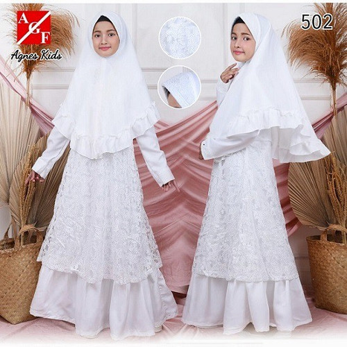 Detail Gambar Baju Gamis Putih Anak Perempuan Nomer 19