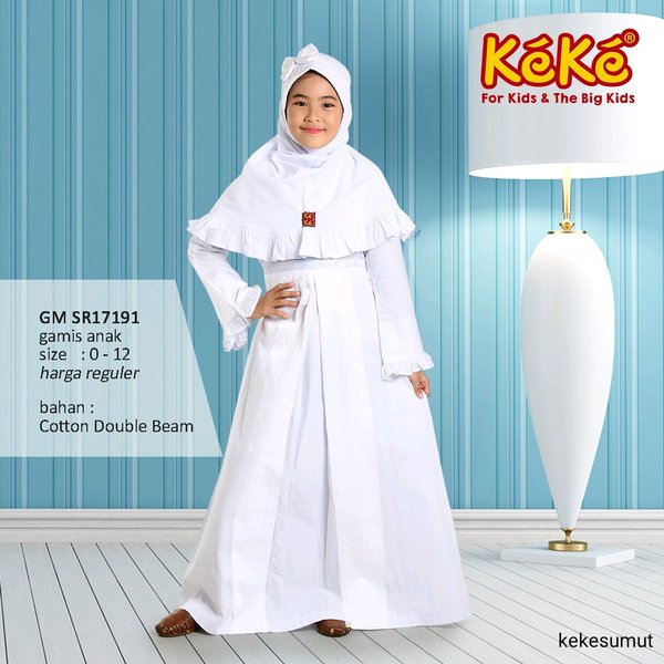 Detail Gambar Baju Gamis Putih Anak Perempuan Nomer 21