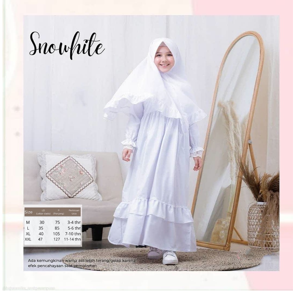 Detail Gambar Baju Gamis Putih Anak Perempuan Nomer 22