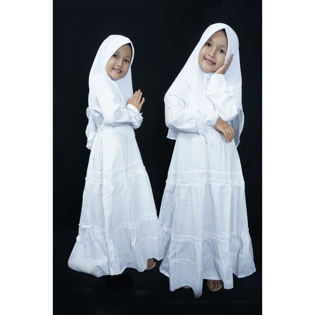 Detail Gambar Baju Gamis Putih Anak Perempuan Nomer 48