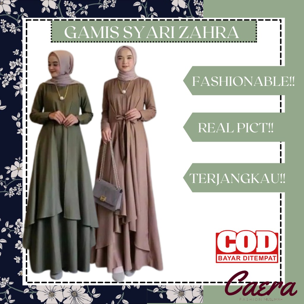 Detail Gambar Baju Gamis Syar I Nomer 34