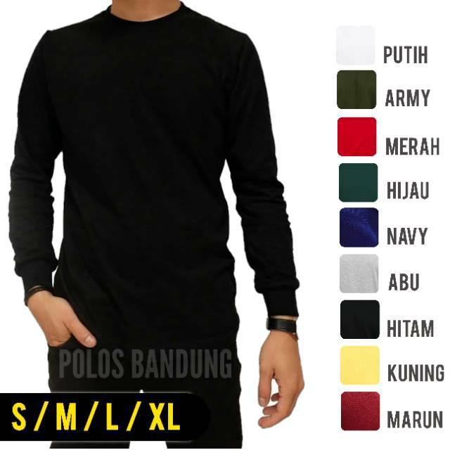 Detail Gambar Baju Hitam Polos Lengan Panjang Nomer 13