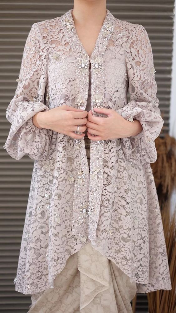 Detail Gambar Baju Kebaya Brokat Muslim Nomer 40