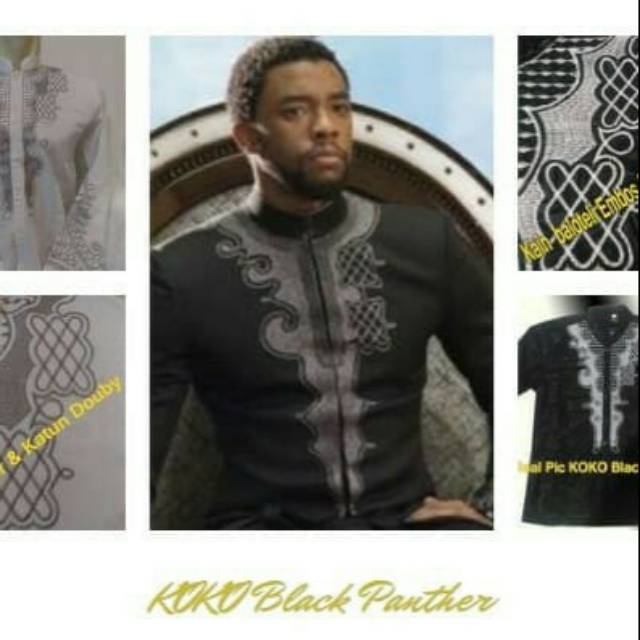 Detail Gambar Baju Koko Black Panther Nomer 25