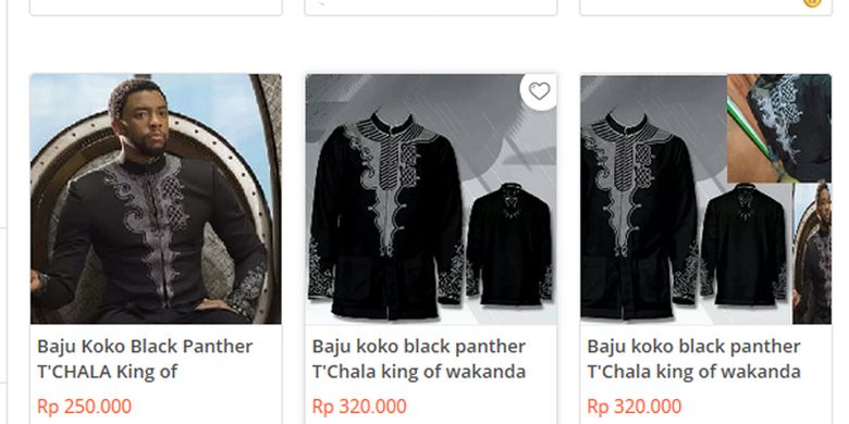 Detail Gambar Baju Koko Black Panther Nomer 48