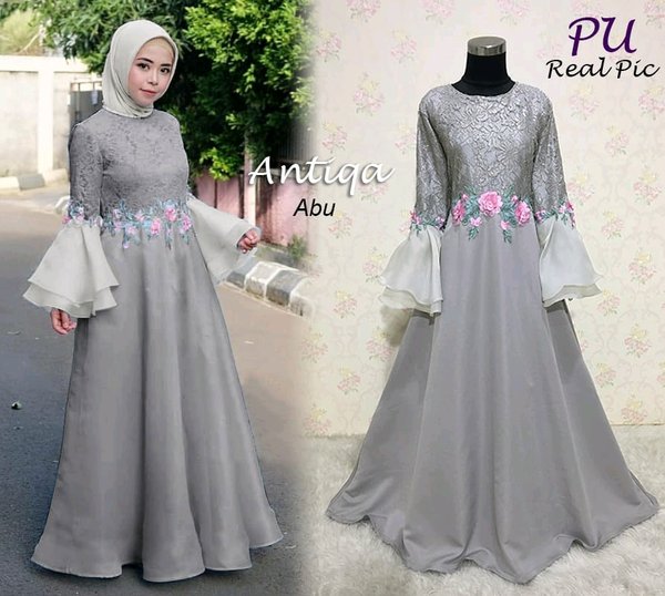 Detail Gambar Baju Muslim Dasar Organza Nomer 21