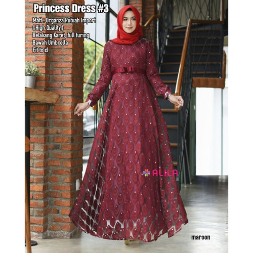 Detail Gambar Baju Muslim Dasar Organza Nomer 33