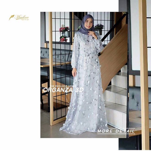 Detail Gambar Baju Muslim Dasar Organza Nomer 50