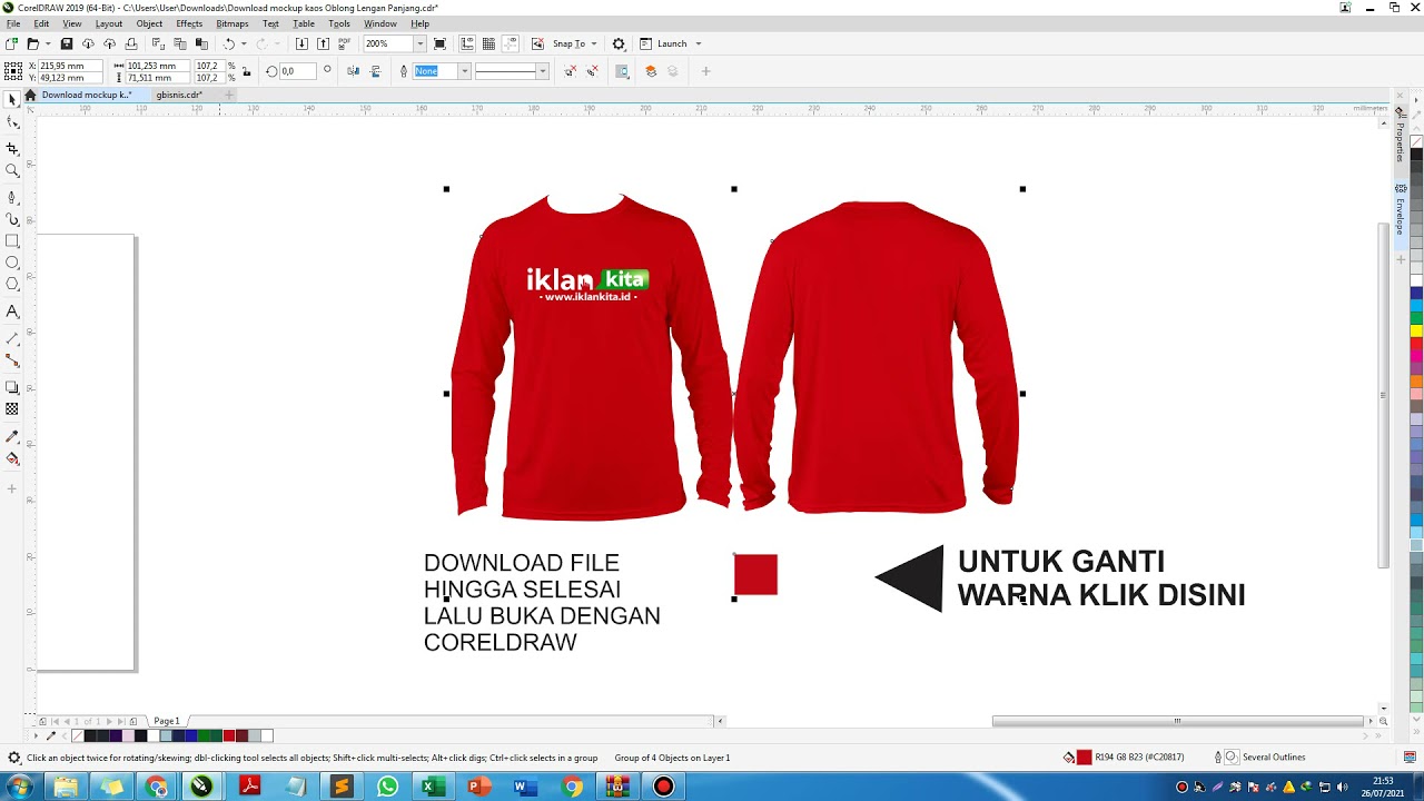 Detail Gambar Baju Panjang Polos Format Corel Nomer 26