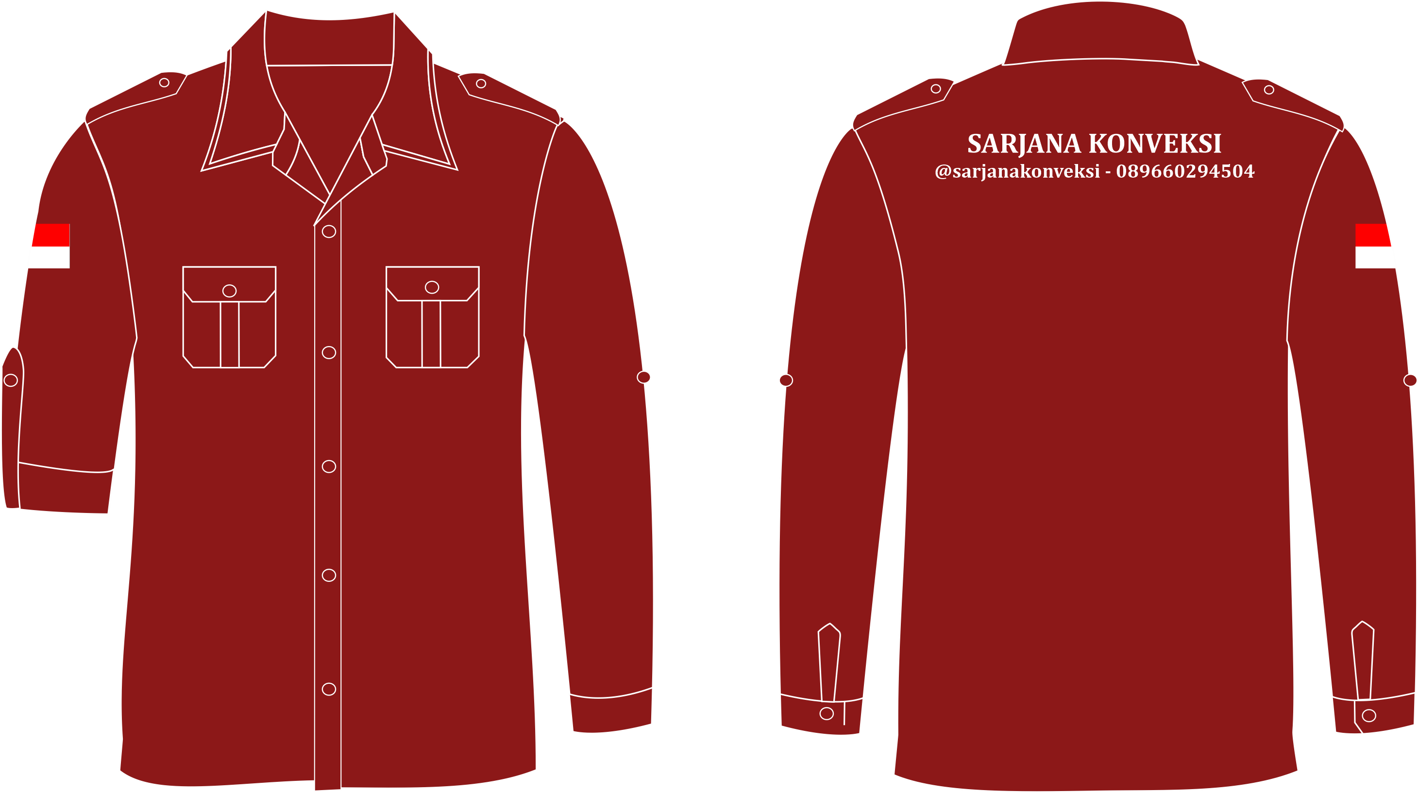 Detail Gambar Baju Panjang Terbaru Desain Baju Lengan Panjang Coreldraw Nomer 31