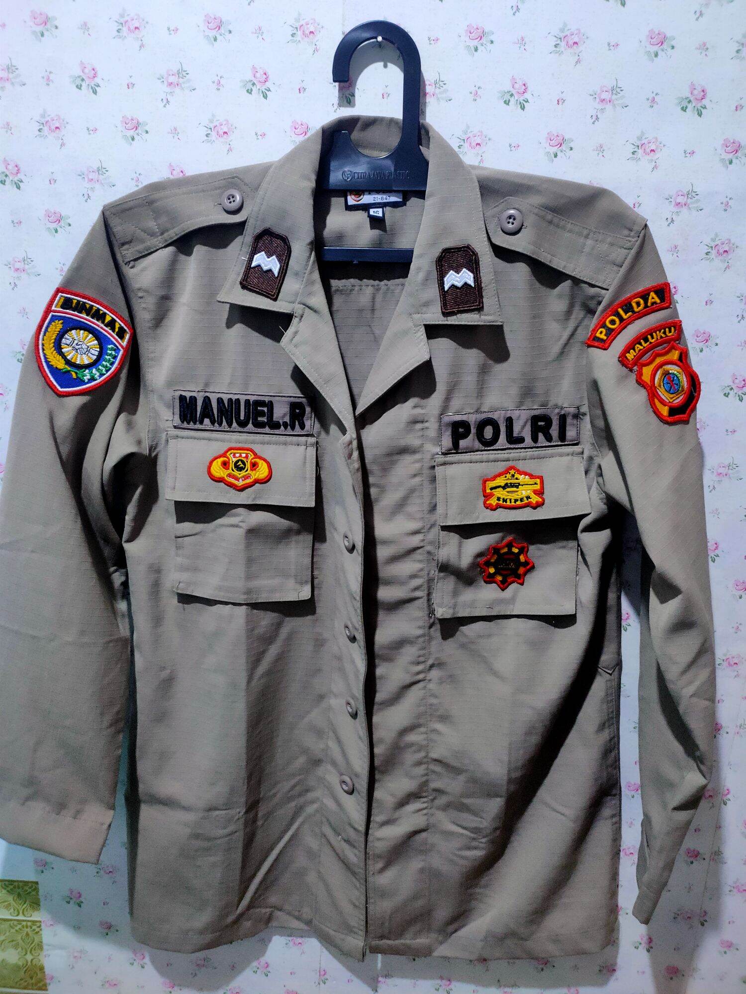 Detail Gambar Baju Pdl A1 Polri Nomer 53